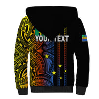 Custom Vanuatu Tafea Sherpa Hoodie Polynesian Tribal LT6 - Wonder Print Shop