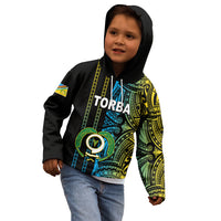 Custom Vanuatu Torba Kid Hoodie Polynesian Tribal LT6 - Wonder Print Shop