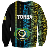 Custom Vanuatu Torba Sweatshirt Polynesian Tribal LT6 - Wonder Print Shop