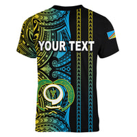 Custom Vanuatu Torba Women V Neck T Shirt Polynesian Tribal LT6 - Wonder Print Shop