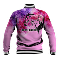 Kentucky Horse Racing Baseball Jacket Derby Girl Pink Style LT6 - Wonder Print Shop