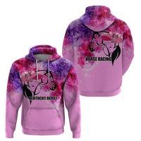 Kentucky Horse Racing Hoodie Derby Girl Pink Style LT6 - Wonder Print Shop