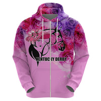Kentucky Horse Racing Hoodie Derby Girl Pink Style LT6 - Wonder Print Shop