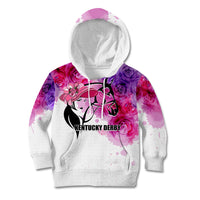 Kentucky Horse Racing Kid Hoodie Derby Girl LT6 - Wonder Print Shop