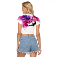 Kentucky Horse Racing Raglan Cropped T Shirt Derby Girl LT6 - Wonder Print Shop