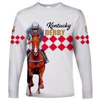 Kentucky Horse Racing Long Sleeve Shirt LT6 - Wonder Print Shop