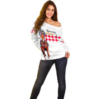 Kentucky Horse Racing Off Shoulder Sweater LT6 - Wonder Print Shop