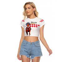 Kentucky Horse Racing Raglan Cropped T Shirt LT6 - Wonder Print Shop