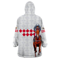 Kentucky Horse Racing Wearable Blanket Hoodie LT6 - Wonder Print Shop