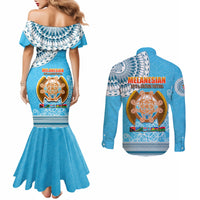 fiji-couples-matching-mermaid-dress-and-long-sleeve-button-shirts-melanesian-festival-2023