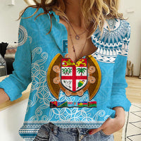 Fiji Women Casual Shirt Melanesian Festival 2023 LT6 - Wonder Print Shop