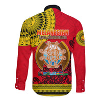 Papua New Guinea Long Sleeve Button Shirt Melanesian Festival 2023 LT6 - Wonder Print Shop