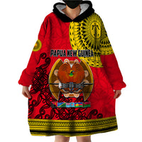 Papua New Guinea Wearable Blanket Hoodie Melanesian Festival 2023 LT6 - Wonder Print Shop
