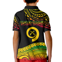 Custom Tribal Vanuatu Polo Shirt for Kid Pround To Be A Ni Van LT6 - Wonder Print Shop
