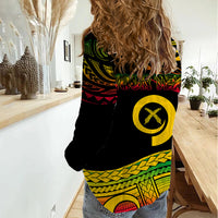 Custom Tribal Vanuatu Women Casual Shirt Pround To Be A Ni-Van LT6 - Wonder Print Shop