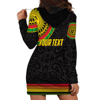 Custom Vanuatu Hoodie Dress Polynesia Circle LT6 - Wonder Print Shop