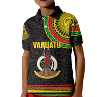 Custom Vanuatu Kid Polo Shirt Polynesia Circle LT6 - Wonder Print Shop