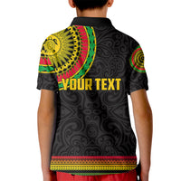 Custom Vanuatu Kid Polo Shirt Polynesia Circle LT6 - Wonder Print Shop