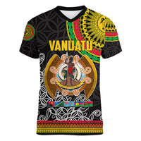 Vanuatu Women V Neck T Shirt Melanesian Festival LT6 - Wonder Print Shop