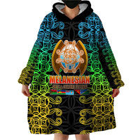 Melanesian Festival 2023 Wearable Blanket Hoodie Tribal Patterns LT6 - Wonder Print Shop