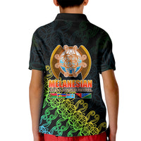 Melanesian Festival 2023 Kid Polo Shirt Fest'Napuan Black Style LT6 - Wonder Print Shop