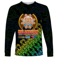 Melanesian Festival 2023 Long Sleeve Shirt Fest'Napuan Black Style LT6 - Wonder Print Shop