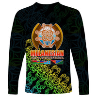 Melanesian Festival 2023 Long Sleeve Shirt Fest'Napuan Black Style LT6 - Wonder Print Shop