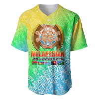 Melanesian Festival 2023 Baseball Jersey Fest'Napuan Colorful Style LT6 - Wonder Print Shop
