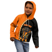 Custom Dachshund Dog Kid Hoodie With Polynesian Tribal Tattoo LT6 - Wonder Print Shop