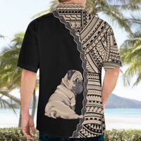 Custom Pug Dog Hawaiian Shirt With Polynesian Tribal Tattoo LT6 - Wonder Print Shop