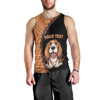 custom-basset-hound-dog-men-tank-top-with-polynesian-tribal-tattoo
