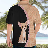 Custom Chihuahua Dog Hawaiian Shirt With Polynesian Tribal Tattoo LT6 - Wonder Print Shop
