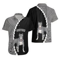 Custom Pitbull Dog Hawaiian Shirt With Polynesian Tribal Tattoo LT6 - Wonder Print Shop
