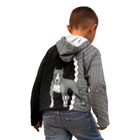 Custom Pitbull Dog Kid Hoodie With Polynesian Tribal Tattoo LT6 - Wonder Print Shop