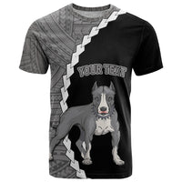 Custom Pitbull Dog T Shirt With Polynesian Tribal Tattoo LT6 - Wonder Print Shop