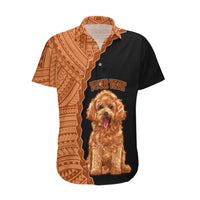 Custom Poodle Dog Hawaiian Shirt With Polynesian Tribal Tattoo LT6 - Wonder Print Shop