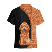 Custom Poodle Dog Hawaiian Shirt With Polynesian Tribal Tattoo LT6 - Wonder Print Shop