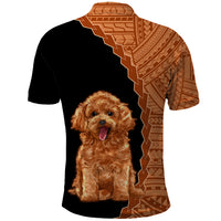 Custom Poodle Dog Polo Shirt With Polynesian Tribal Tattoo LT6 - Wonder Print Shop