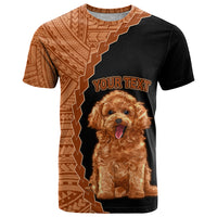 Custom Poodle Dog T Shirt With Polynesian Tribal Tattoo LT6 - Wonder Print Shop