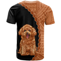 Custom Poodle Dog T Shirt With Polynesian Tribal Tattoo LT6 - Wonder Print Shop