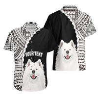 Custom Samoyed Dog Hawaiian Shirt With Polynesian Tribal Tattoo LT6 - Wonder Print Shop