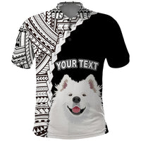 Custom Samoyed Dog Polo Shirt With Polynesian Tribal Tattoo LT6 - Wonder Print Shop