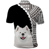 Custom Samoyed Dog Polo Shirt With Polynesian Tribal Tattoo LT6 - Wonder Print Shop
