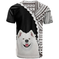Custom Samoyed Dog T Shirt With Polynesian Tribal Tattoo LT6 - Wonder Print Shop