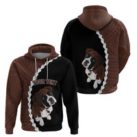 Custom Boxer Dog Hoodie With Polynesian Tribal Tattoo LT6 - Wonder Print Shop