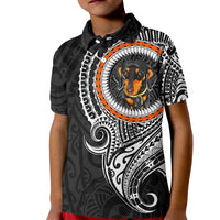 Polynesian Dachshund Dog Kid Polo Shirt Dog In My Heart LT6 - Wonder Print Shop