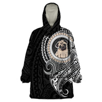 Polynesian Pug Dog Wearable Blanket Hoodie Dog In My Heart LT6 - Wonder Print Shop