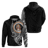 Polynesian Basset Hound Dog Hoodie Dog In My Heart LT6 - Wonder Print Shop