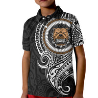 Polynesian Pitbull Dog Kid Polo Shirt Dog In My Heart LT6 - Wonder Print Shop