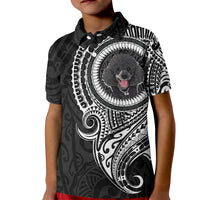 Polynesian Poodle Dog Kid Polo Shirt Dog In My Heart LT6 - Wonder Print Shop